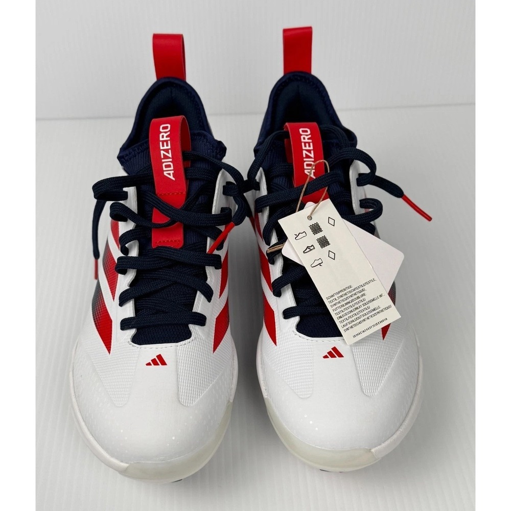Adidas Adizero Impact TPU 2.0 USA Baseball Cleats Mens 7.5 KK1074 Red White